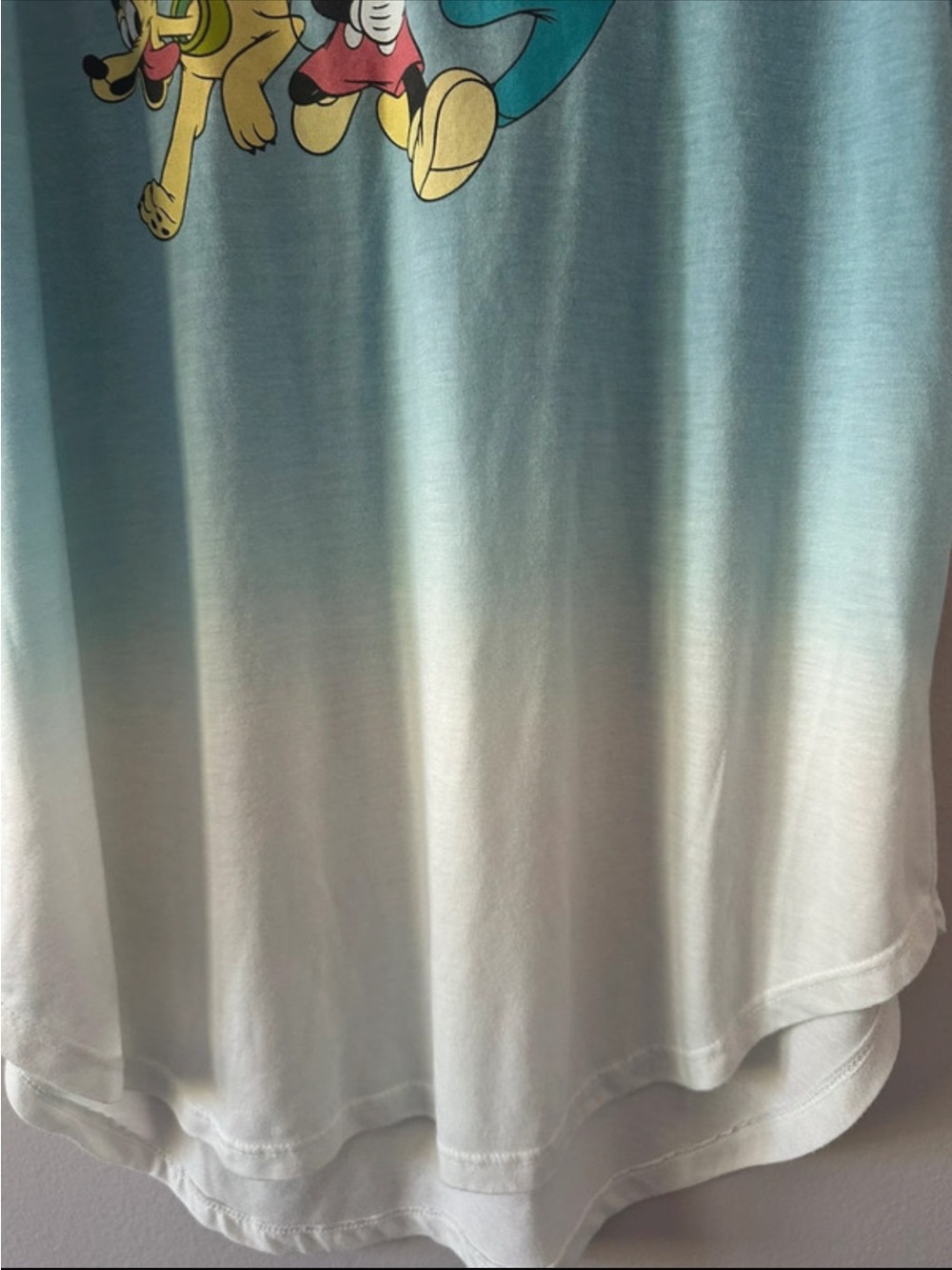 Disney Blue to White Ombre Mickey & Friends Sleeveless Tank - Picture 4 of 6